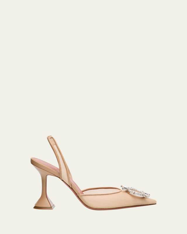 Begum Nylon Crystal Ornament Pumps